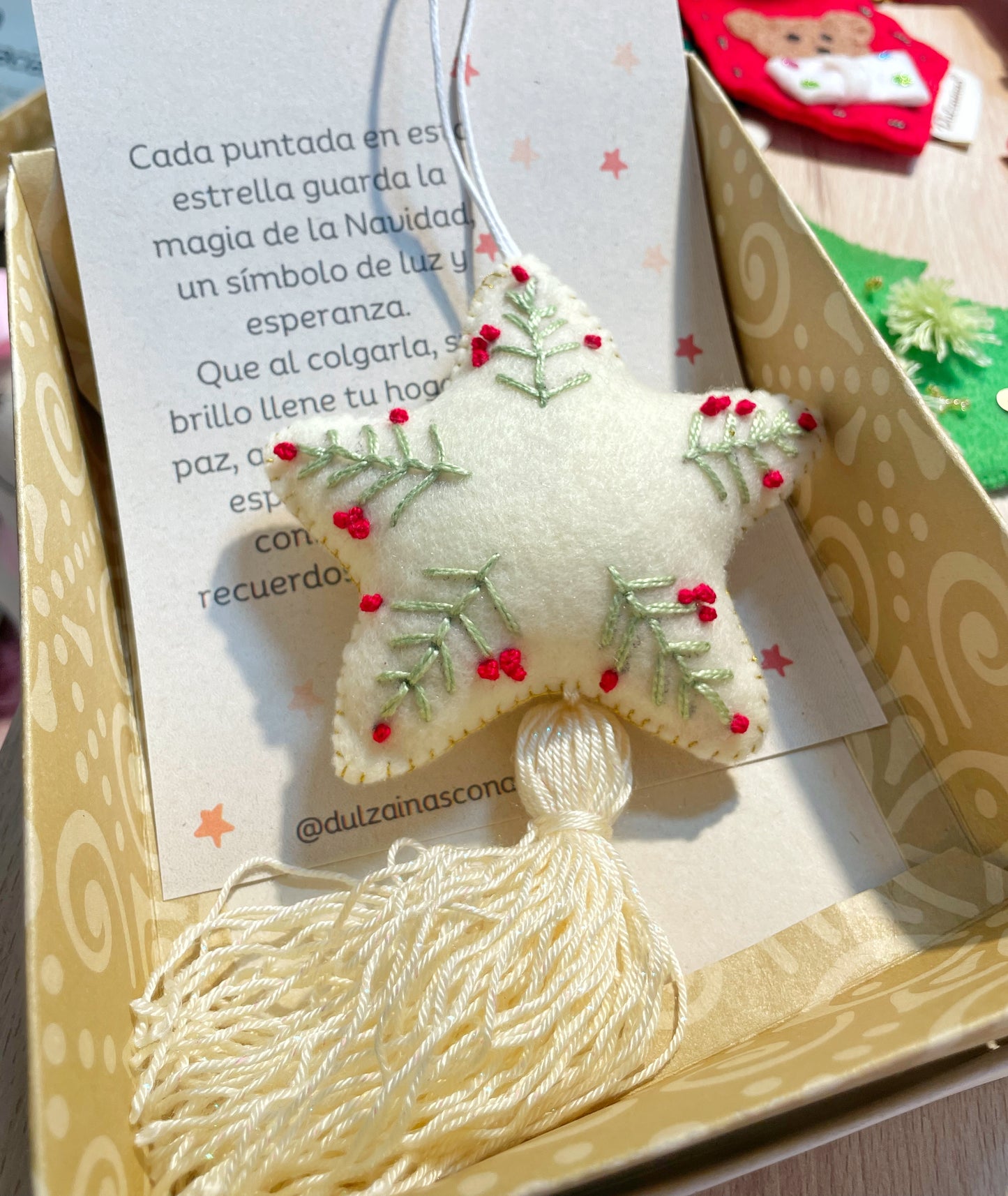 Estrella bordada