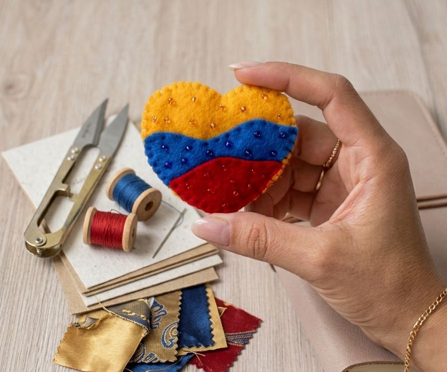 Tricolor Colombiano prendedor