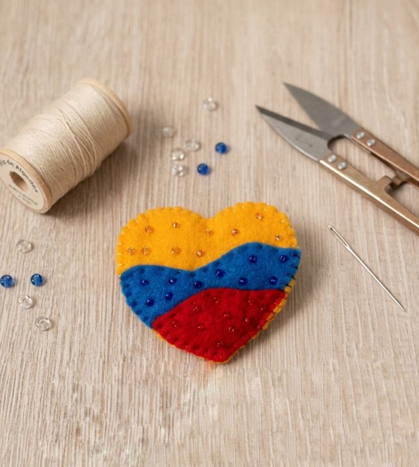 Tricolor Colombiano prendedor